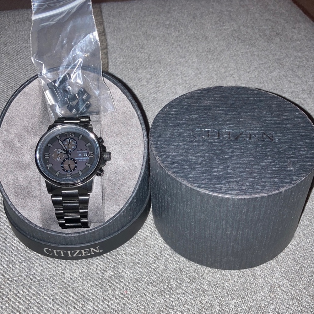 Citizen nighthawk watch eco drive